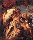 Francois Lemoyne Hercules and Omphale painting